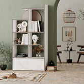 Half Modern Bookcase Display Unit Tall 165cm - Decortie